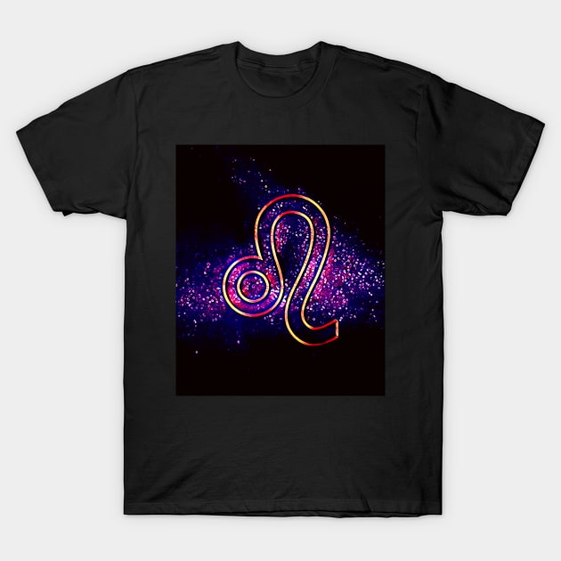 Leo (Retro Leo Zodiac) T-Shirt by Unique Designs